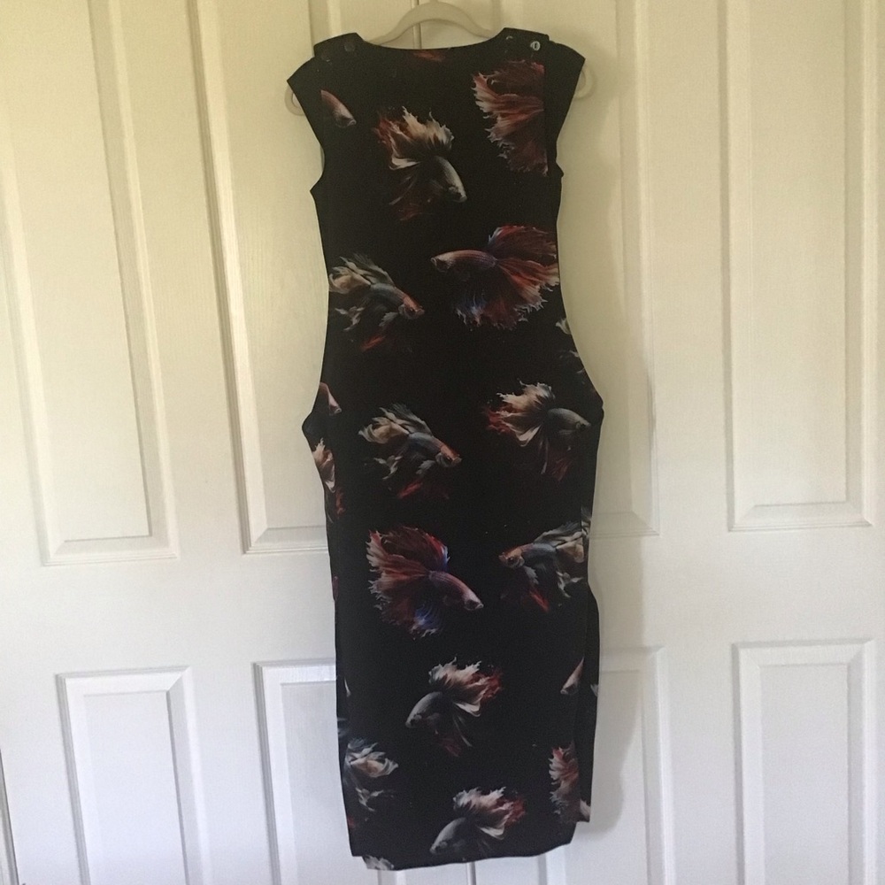Julia Allert fish print dress Sz S
